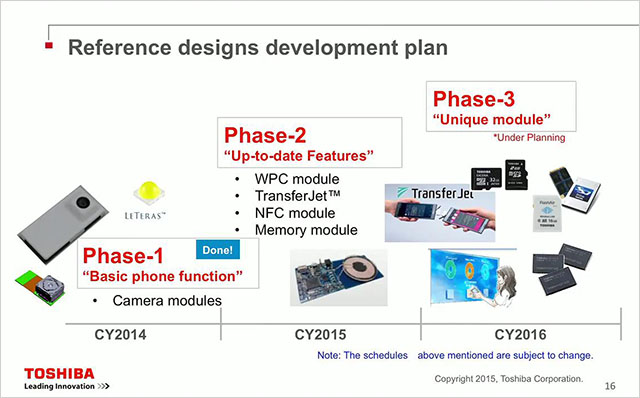 Toshiba modular dev plan