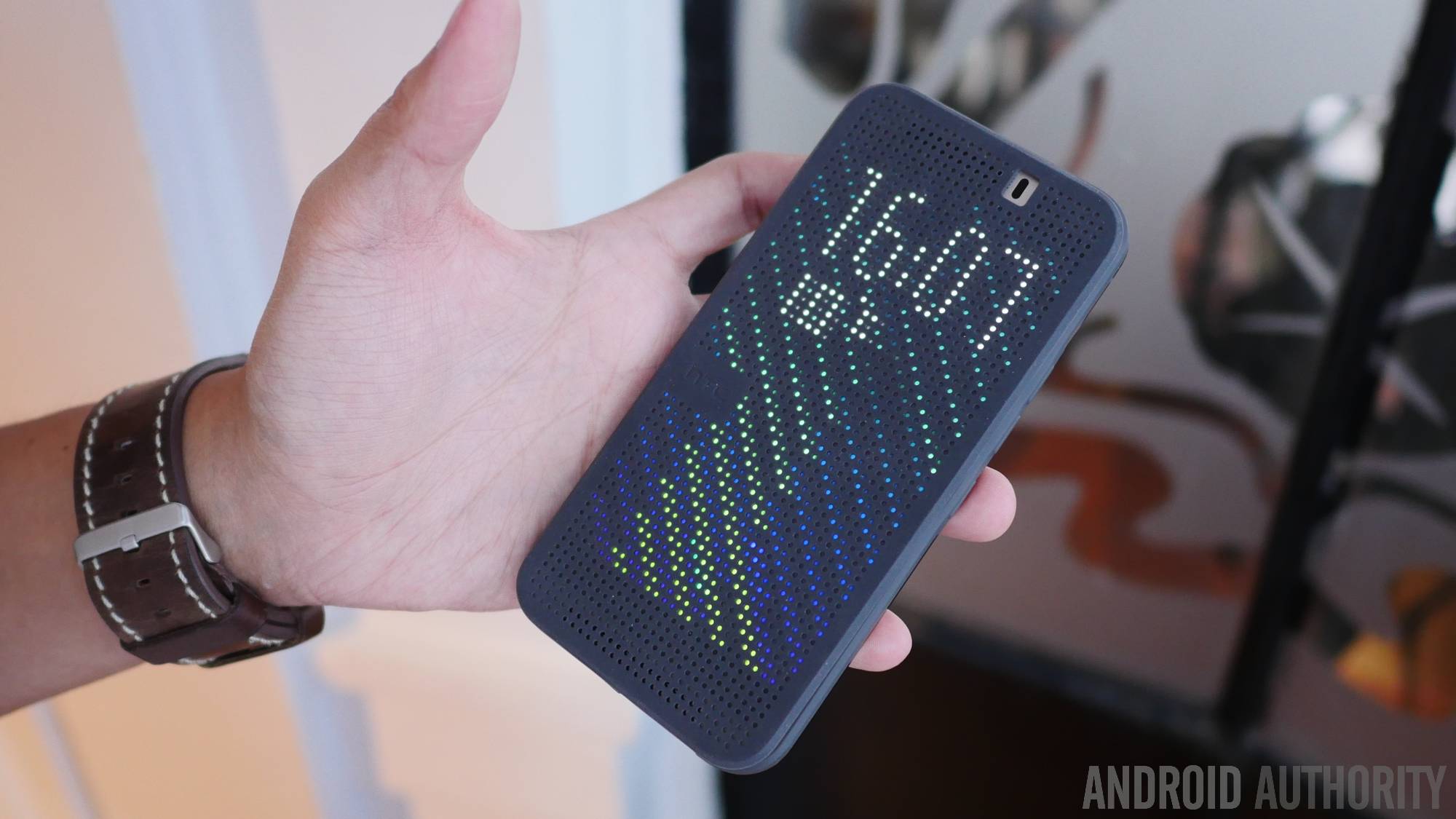 Eyesight Privilege on time HTC One M9 Dot View Case first look