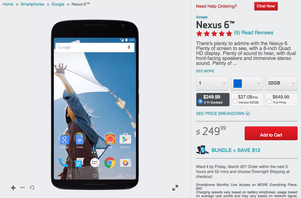 Nexus 6 Verizon Nexus 6 Verizon