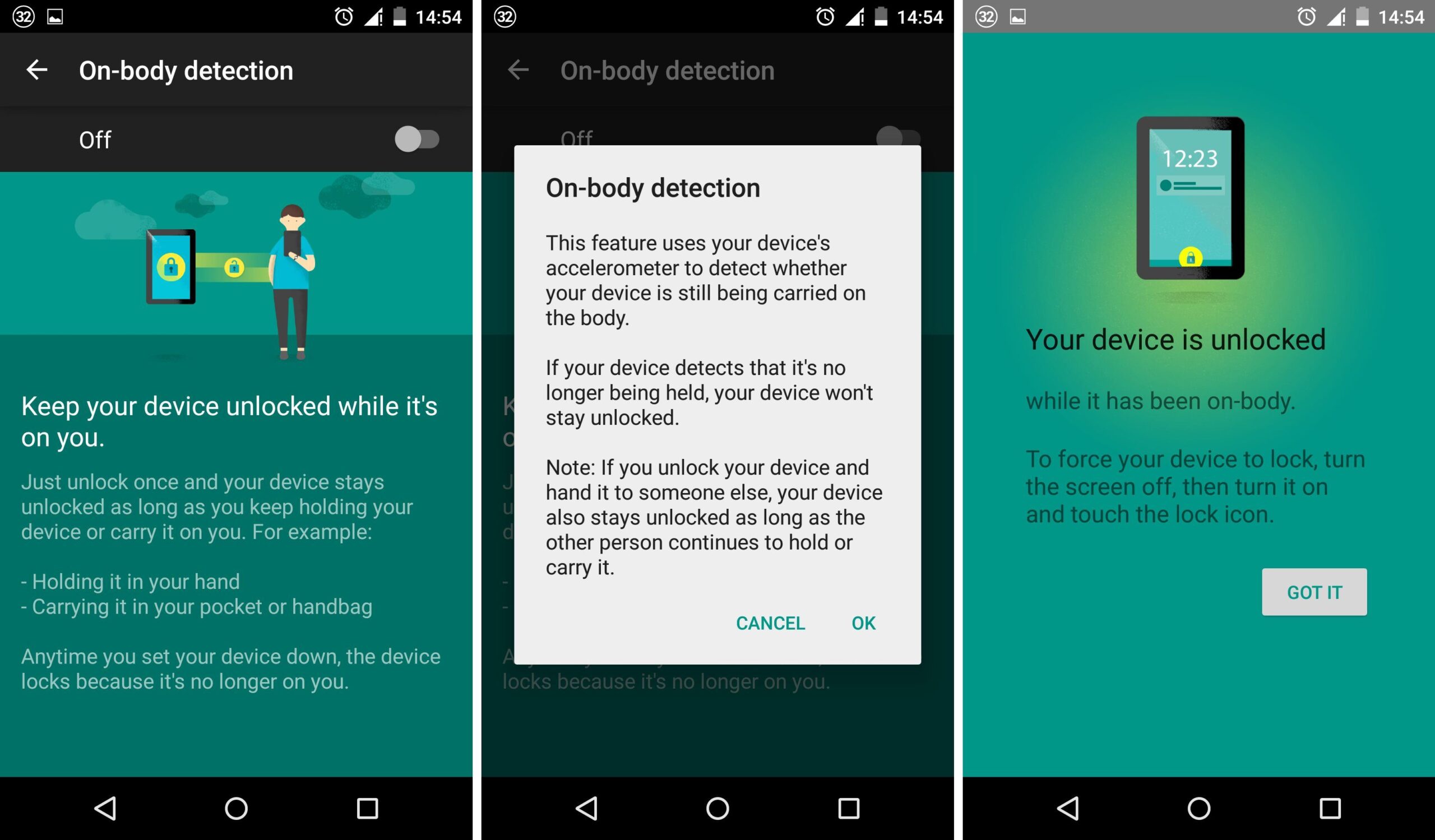 on-body detection 1