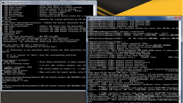 ADB Logcat CMD Windows