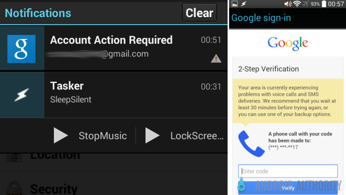 Google Authenticator first login