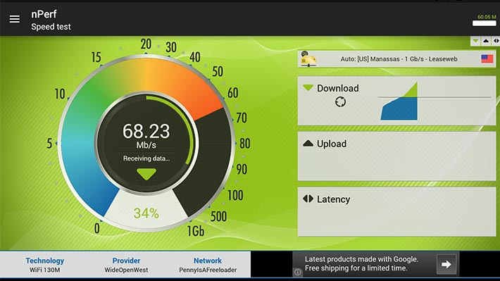 nPerf Speed test review