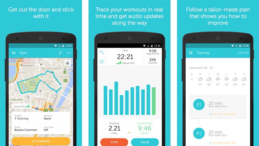 runkeeper best Android fitness apps and workout apps