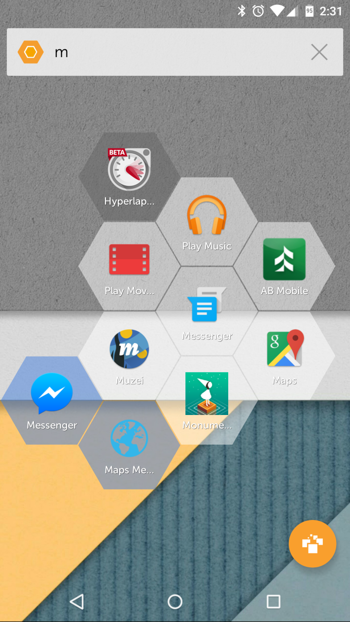 Hexy Launcher is a unique home screen replacement app from SwiftKey's Greenhouse