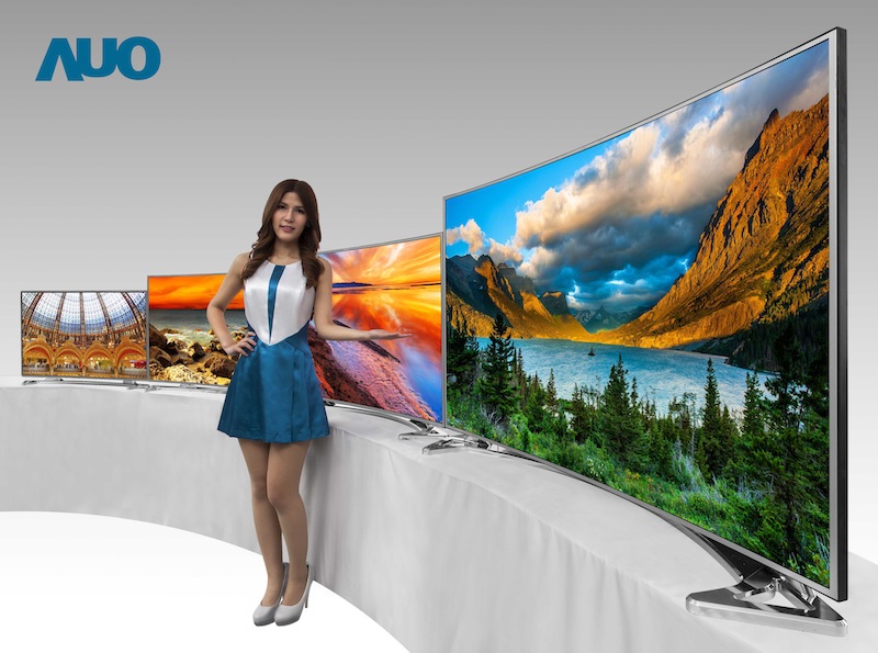 AUO's 4K Curved Ultra HD TVs