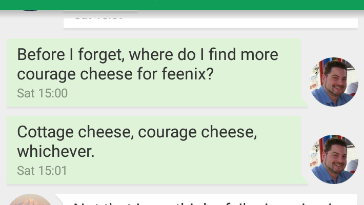 courage cheese auto-correct