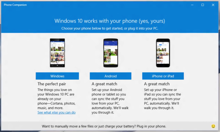 windows 10 phone companion