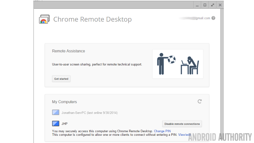 Chrome Remote Desktop Windows