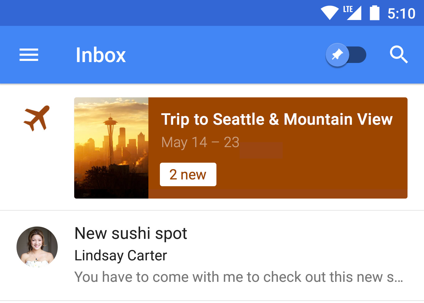 Inbox by Gmail Trips 1
