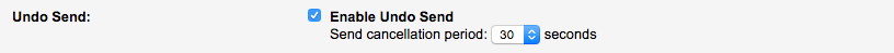 Gmail web Undo Send