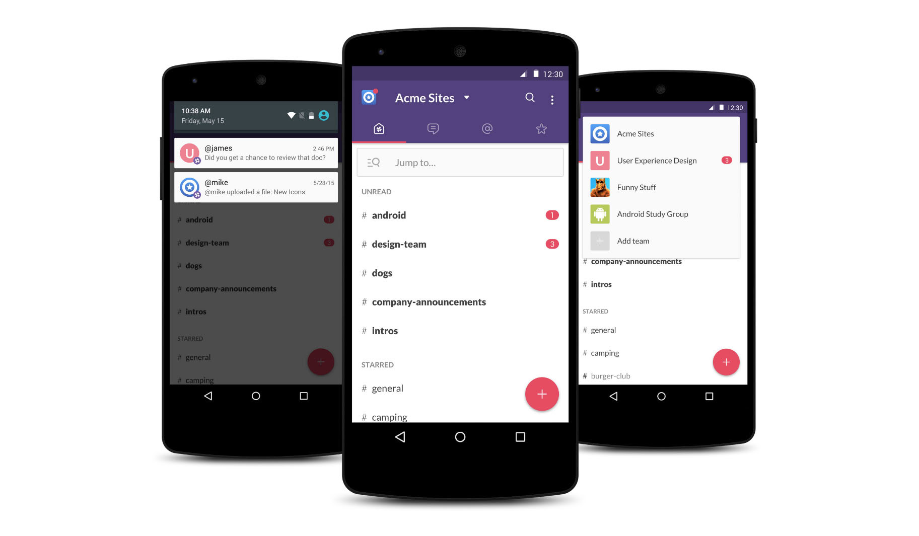 slack best material design apps