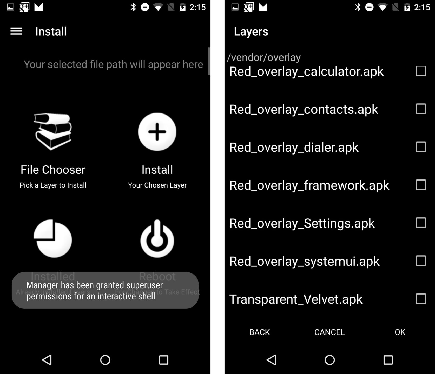 Diving into Android M: RRO layers in Android M
