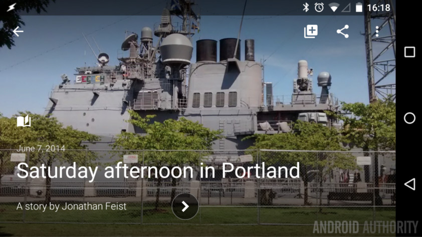 Google Photos Story Portland