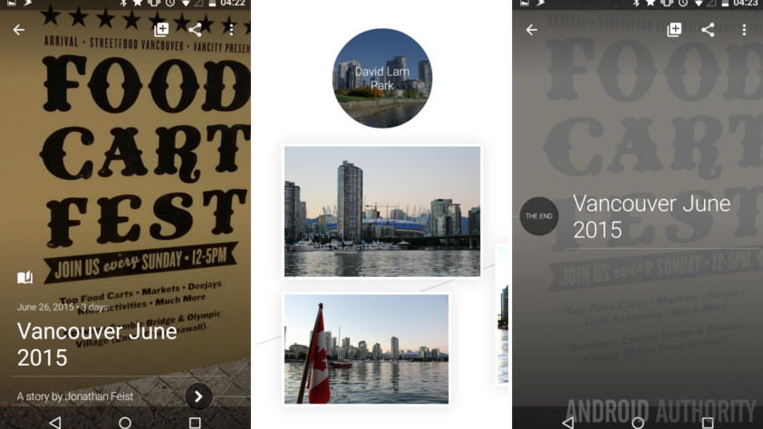 Google Photos Story Vancouver