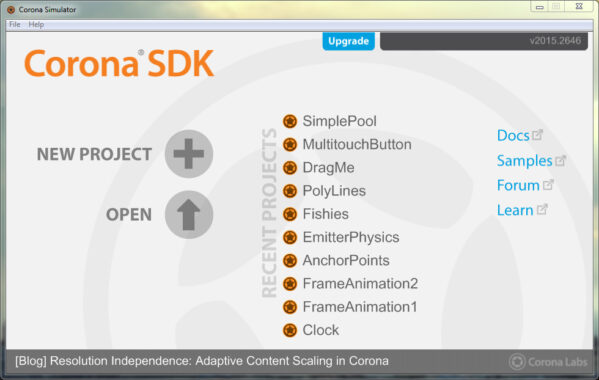 Writing your first Android game using the Corona SDK
