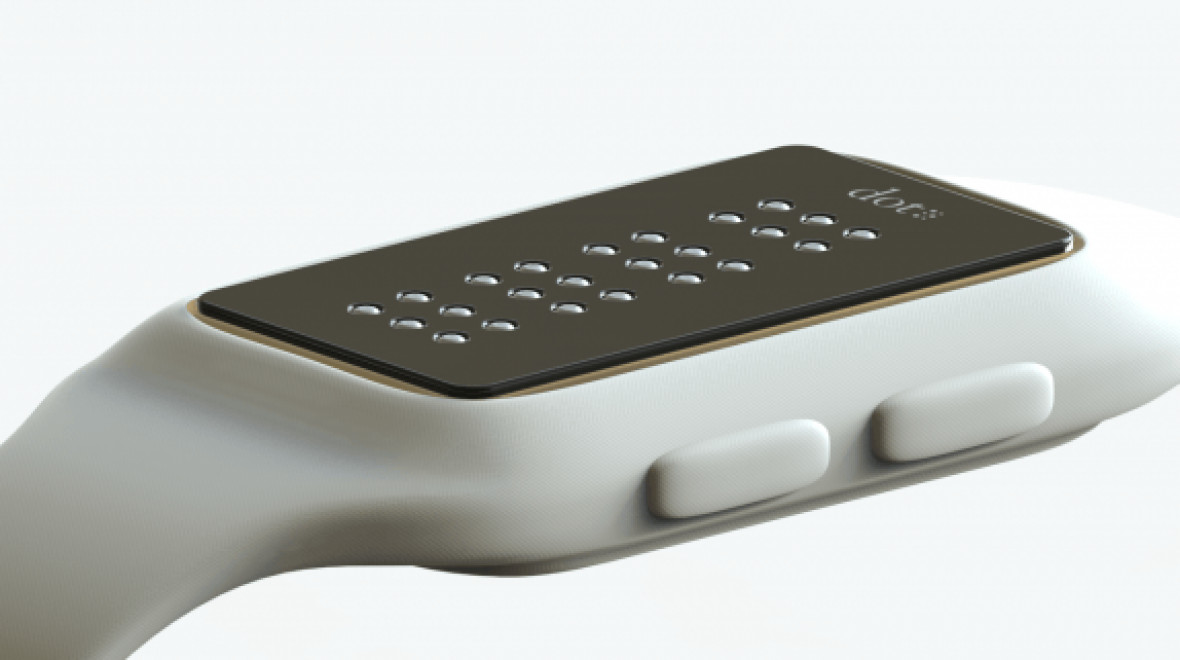Dot braille smartwatch