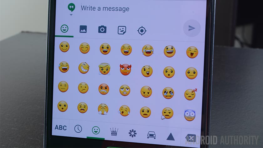 Hangouts version 4 5 emojis