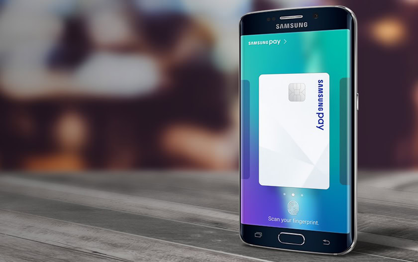 Samsung Pay press