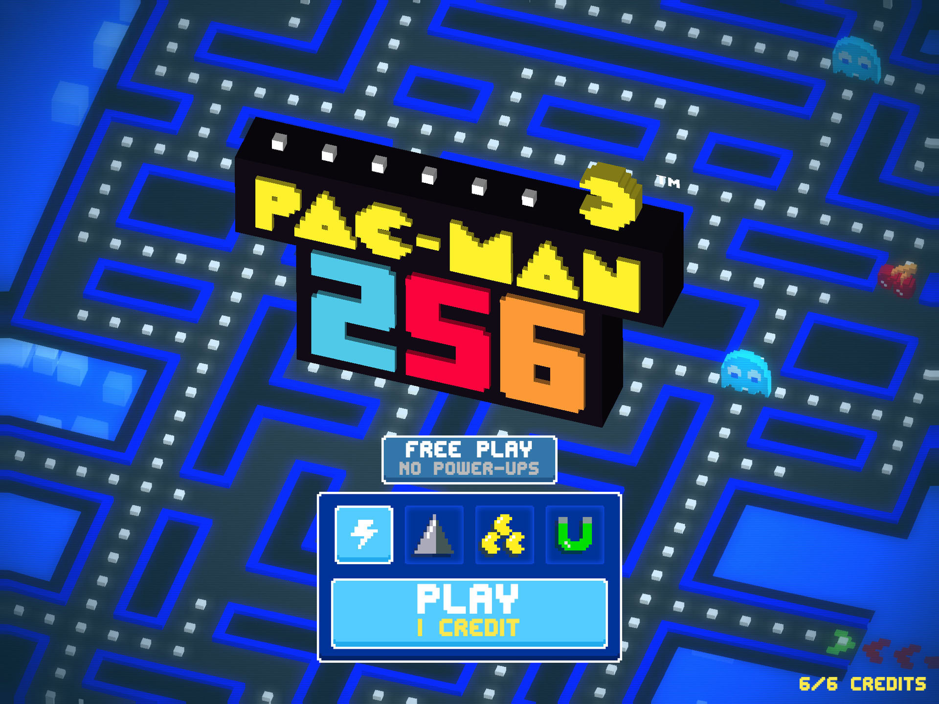 Pac Man 256 Title Screen