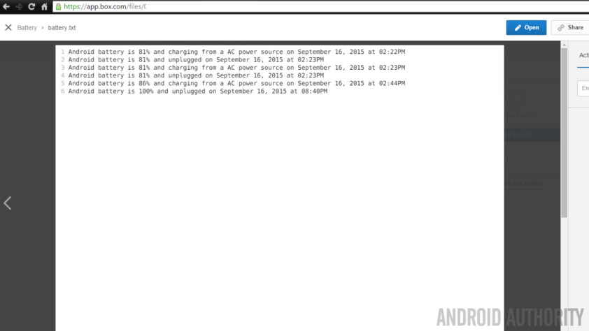 IF Android battery Box file