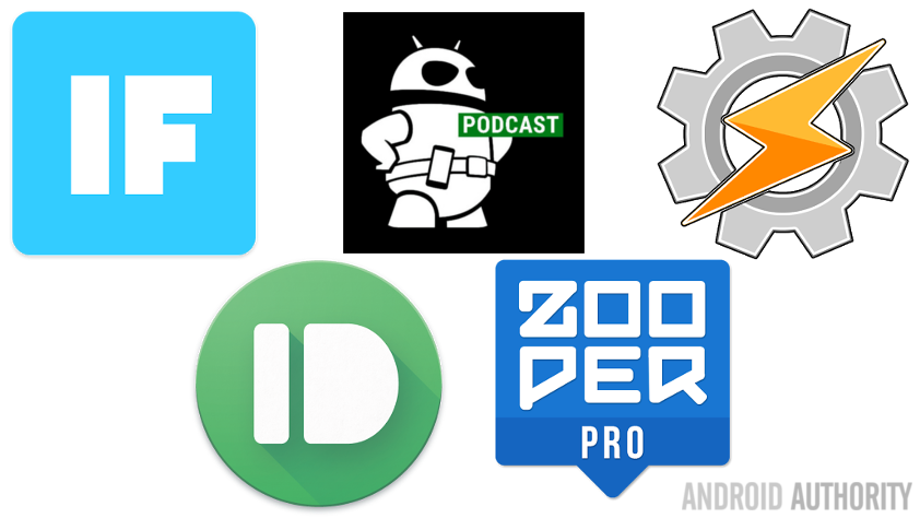 IF Pushbullet Tasker Zooper aa podcast logos