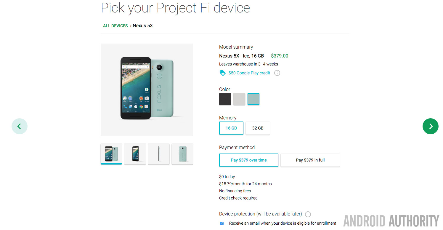 Project Fi financing