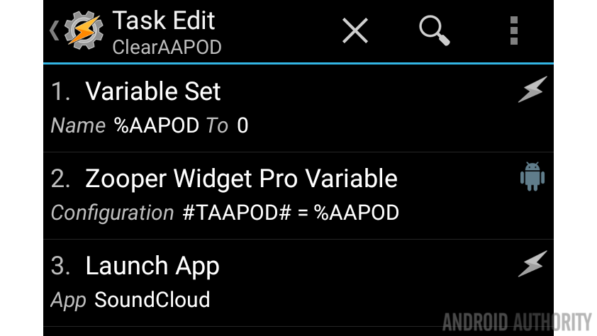Tasker AAPodcast clear notification Task