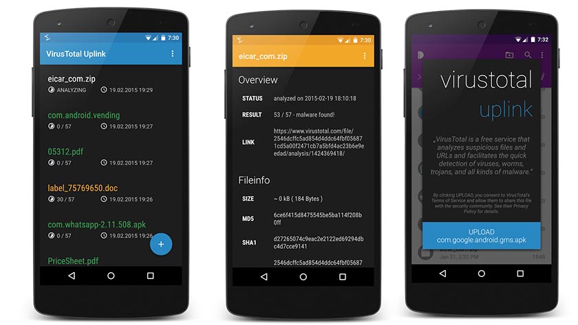 virustotal uplink Android Apps Weekly