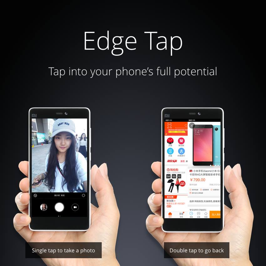 Xiaomi Mi 4c edge tap