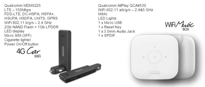 Alcatel OneTouch unveils another 2 phones, a tablet and WiFi boxes