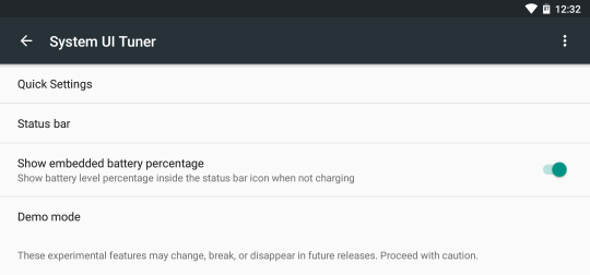 Android 6.0 Marshmallow System UI Tuner crop