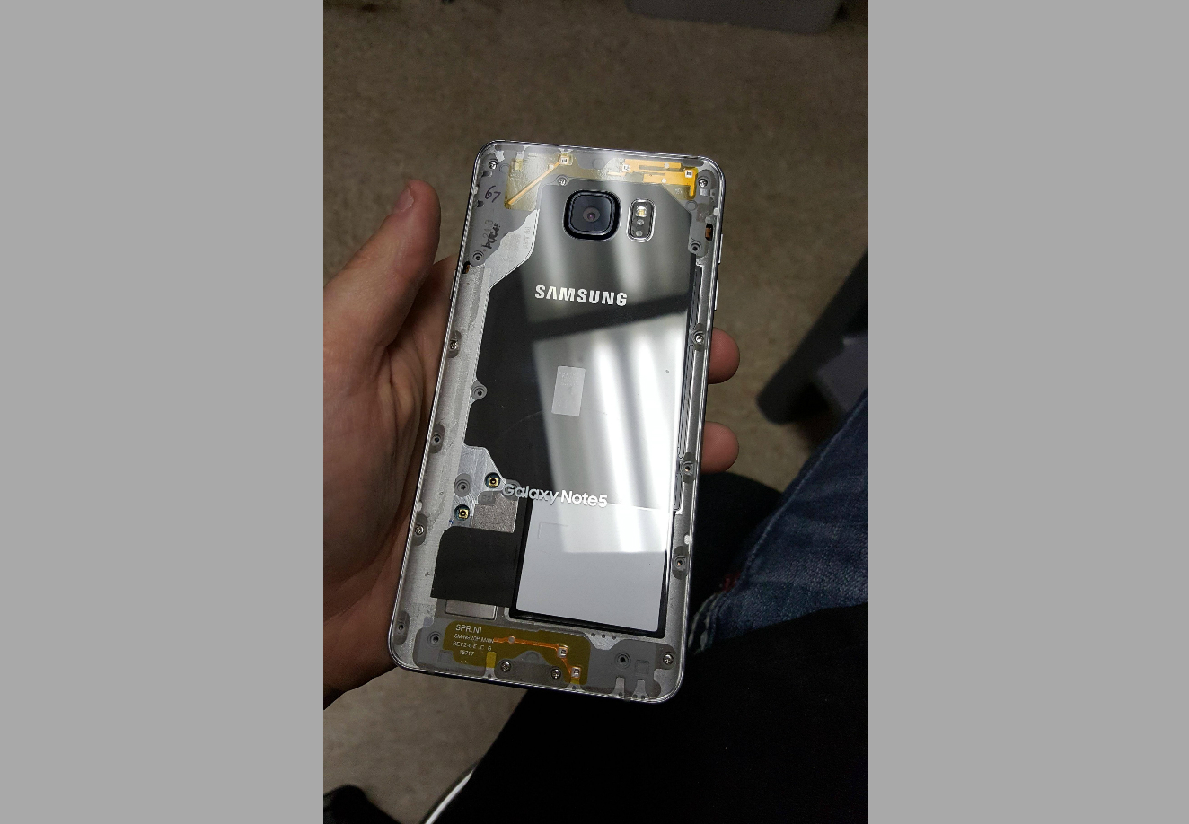 Galaxy Note 5 clear back