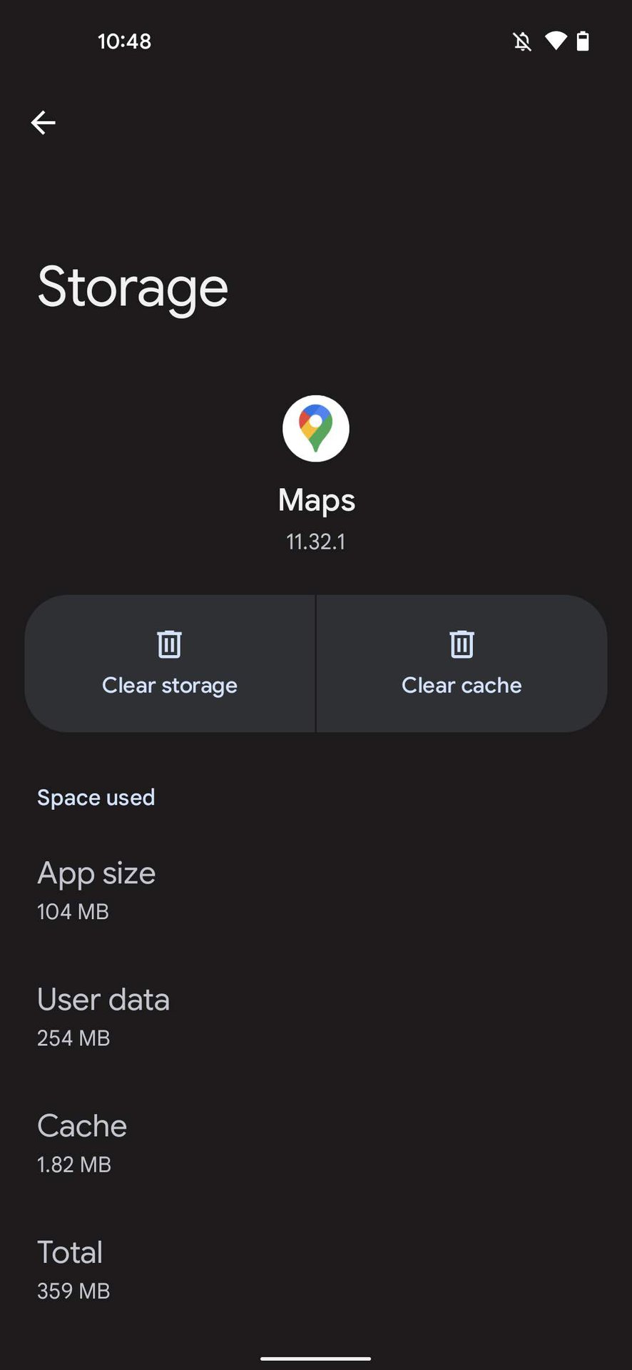 How to clear storage and cache on Google Maps for Android 5