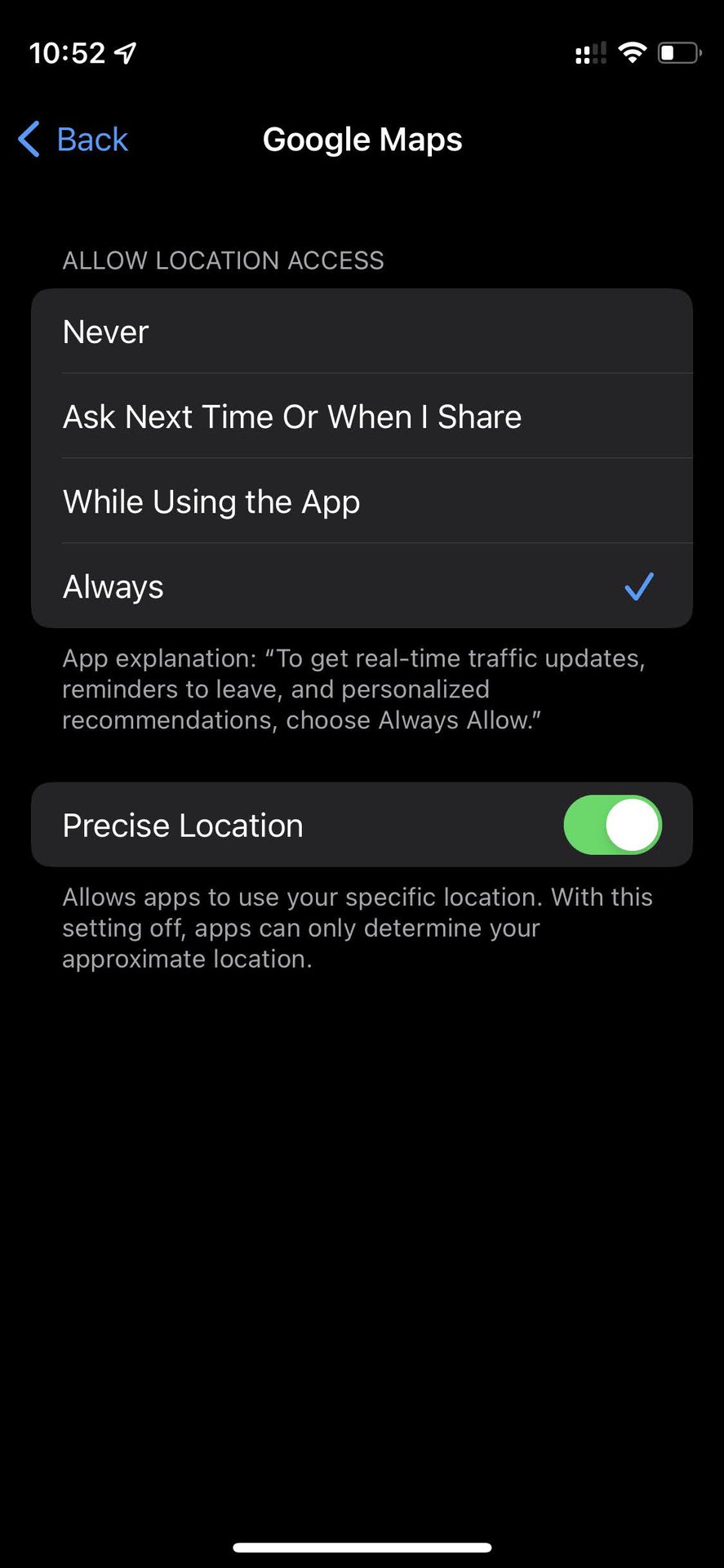 How to turn off location access on iPhone app 4