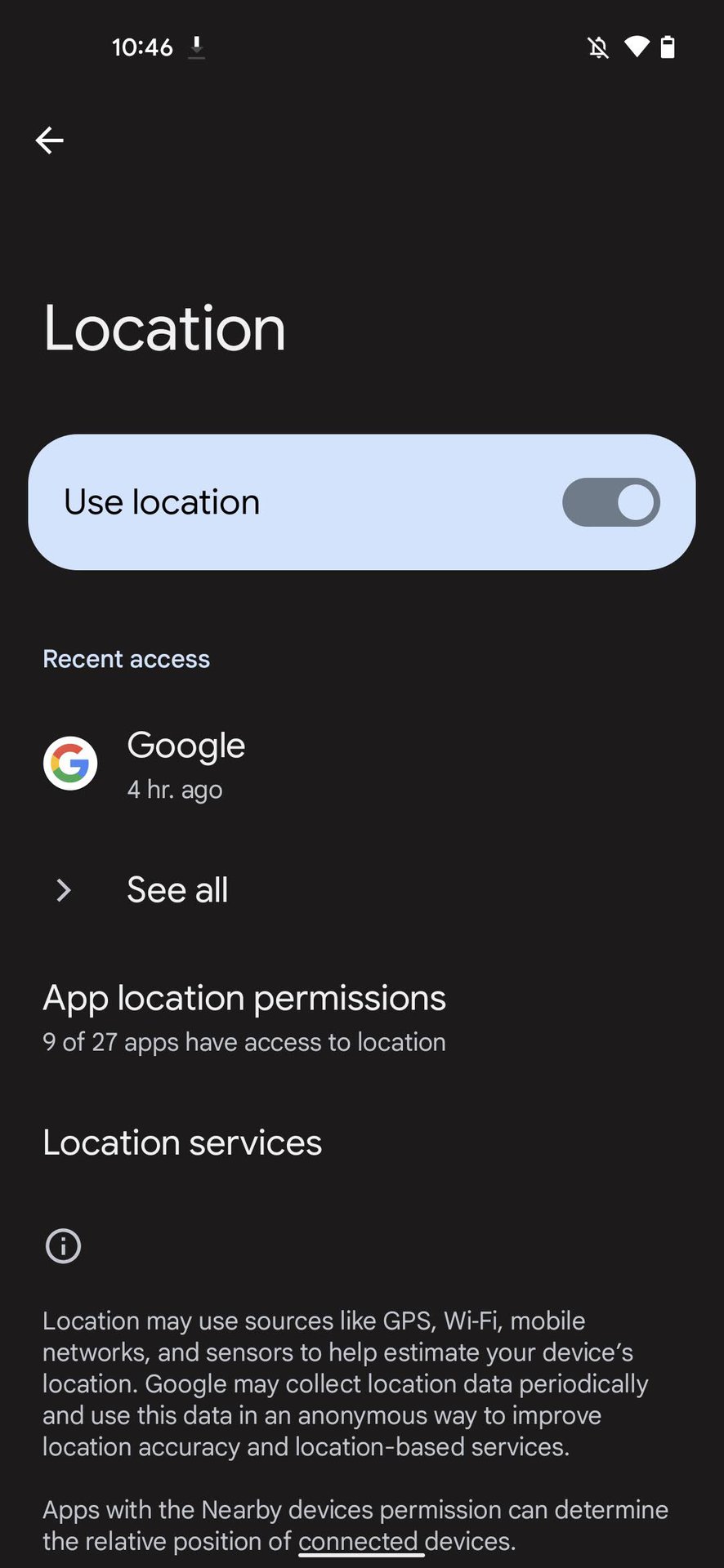 How to turn off location services on Android 2