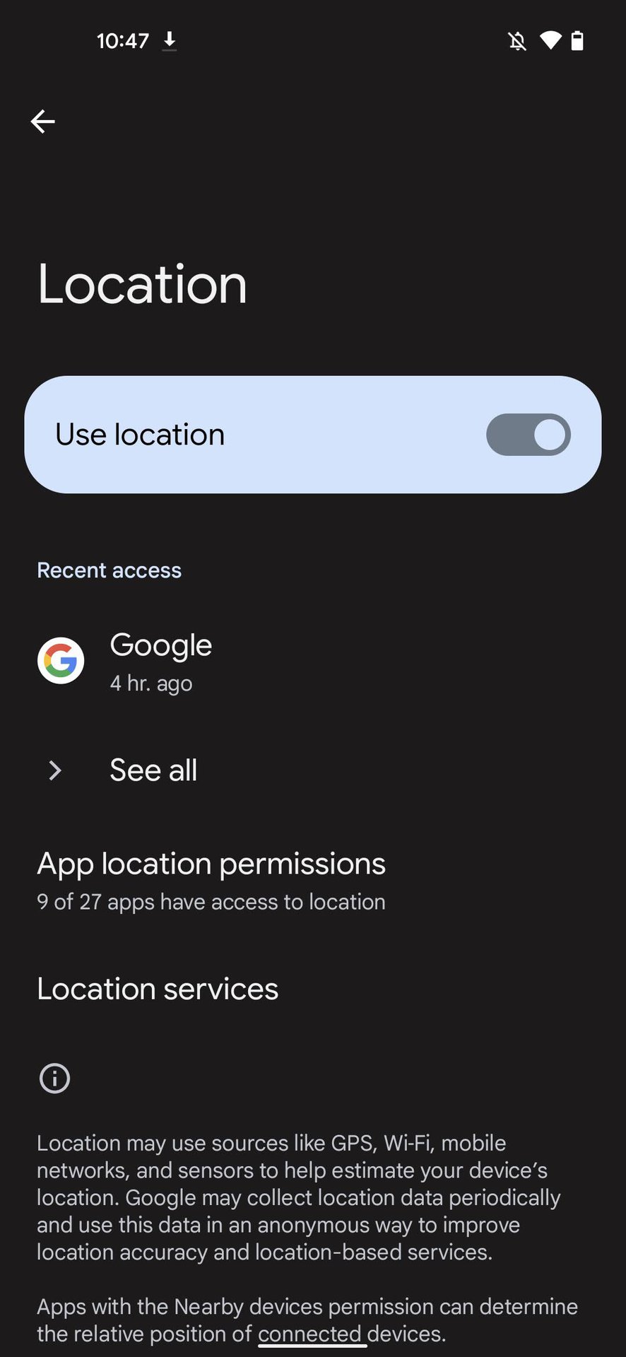 How to turn off location services on Google Maps for Android 2