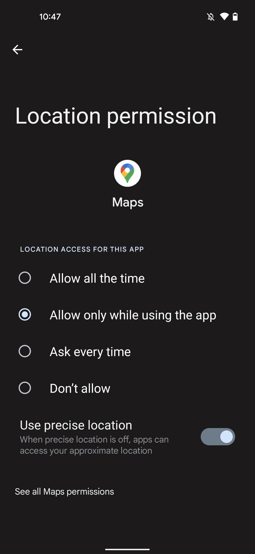 How to turn off location services on Google Maps for Android 4