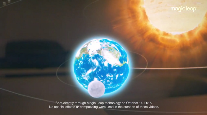 Magic Leap AG solar system video
