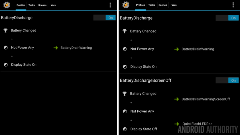 Tasker BatteryDrainAlarm extra profile