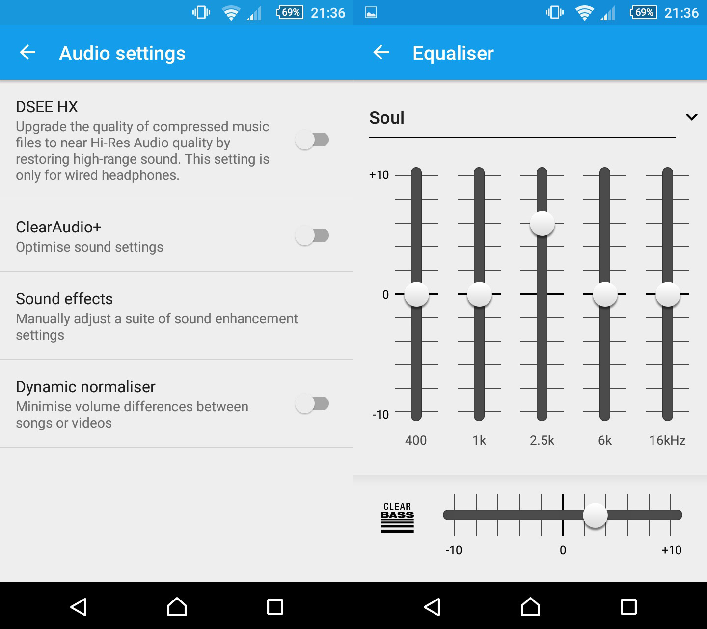 Z5Compact-audio-settings