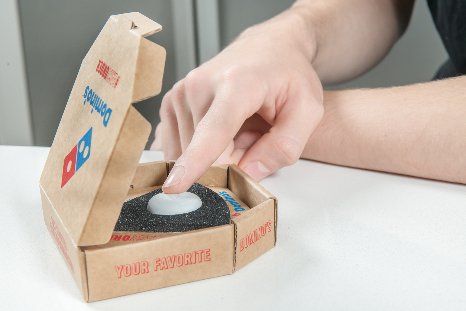 Domino's launches The Limited Edition Easy Order button allowing pizza lovers to order their favourite pizza straight to their door at the touch of a button.