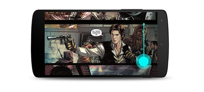 Google Play Books Comic scroll feature