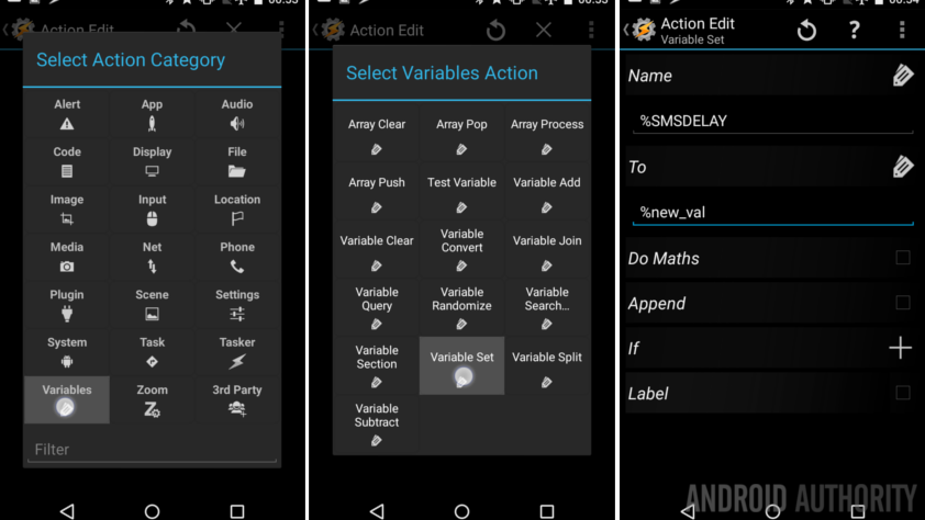 Schedule a delayed SMS message Tasker - - Authority