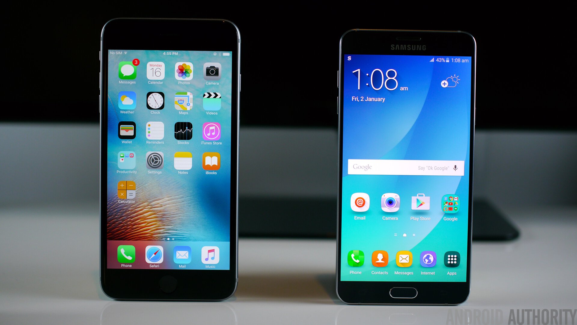 Samsung Galaxy Note 5 Vs Iphone 6s Plus