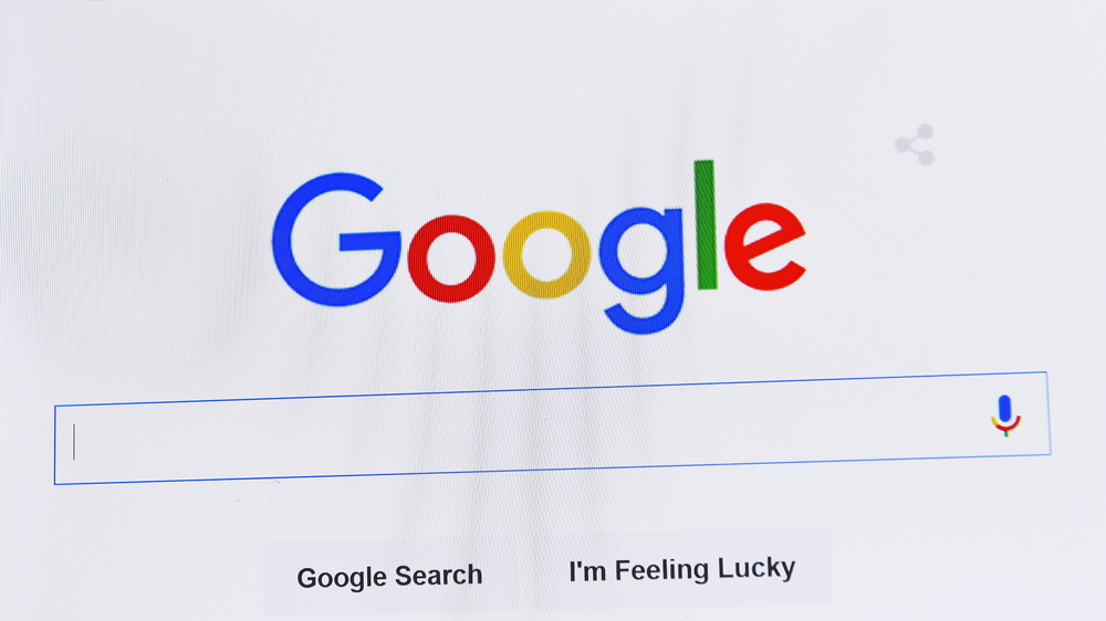 google search home screen