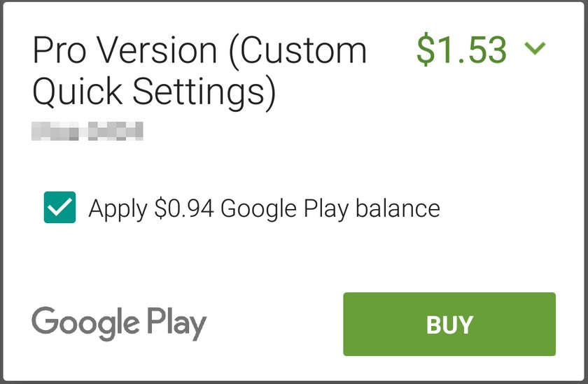 Google Play partial payments