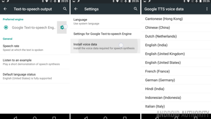 Don't like what you hear? Modify Google Text-to-speech voices - Android