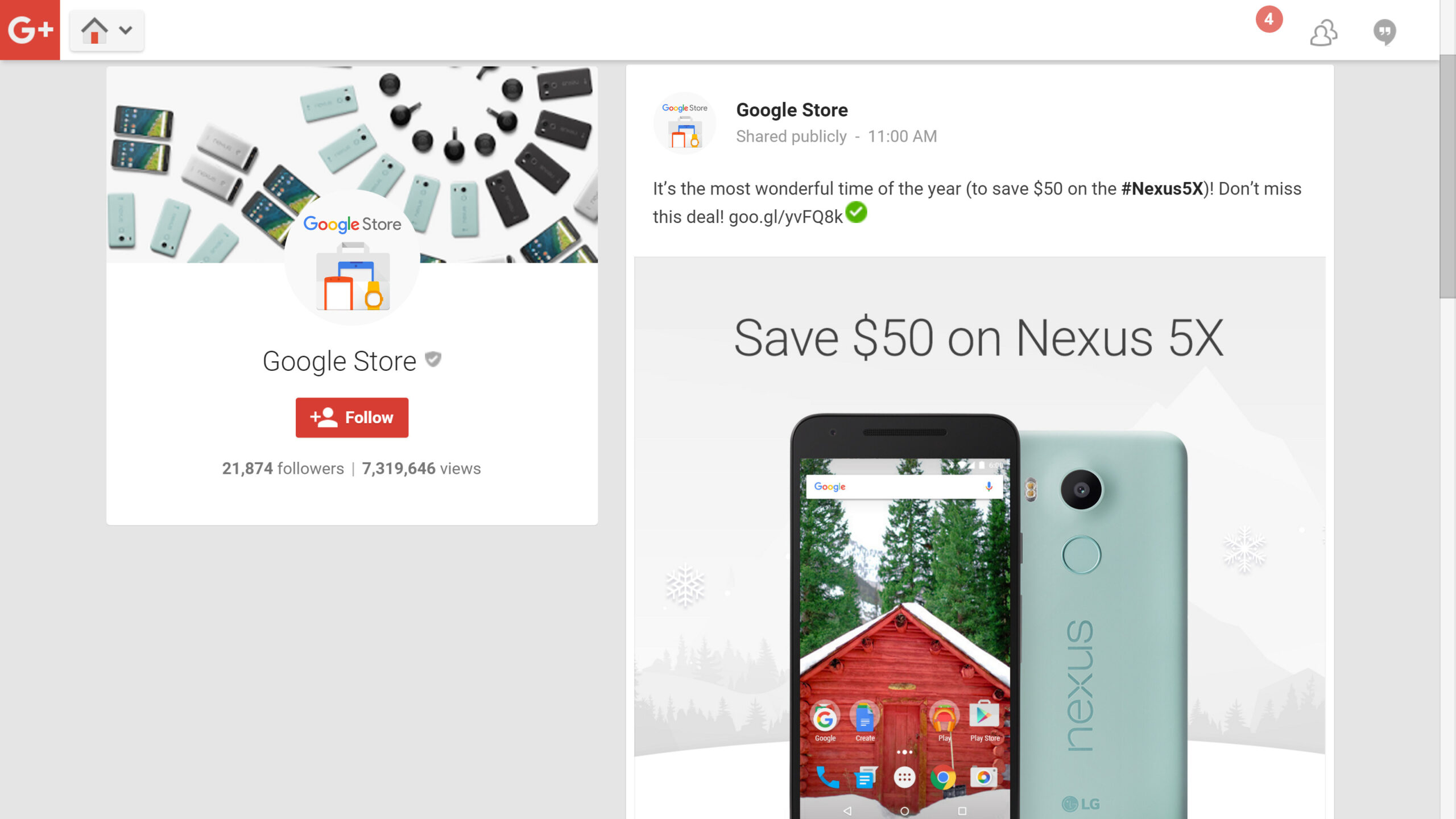 Google Store sale Nexus 5X