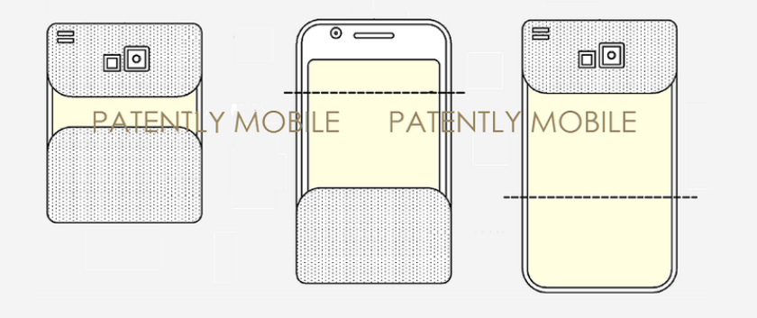Samsung tri-fold folding smartphone display